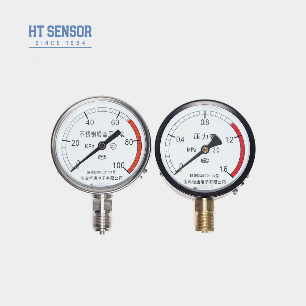 SS Digital Pressure Gauges for Machinery Manufacturing 40mm/50mm/63mm/100mm Thread M20*1.5 G1/2