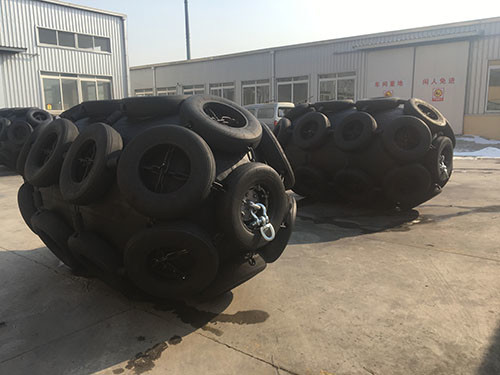 D1350×L3000 80kPa Marine Inflatable Fender 50kPa Ship Pneumatic Fender