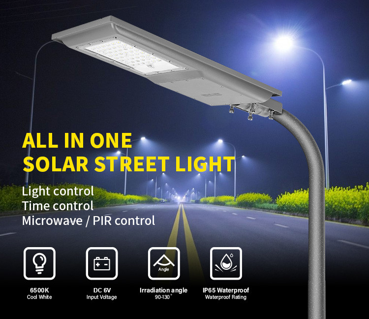 20 W 30 W 60 W High Power Solar Street Light LED Roadway lamp Daylight Control