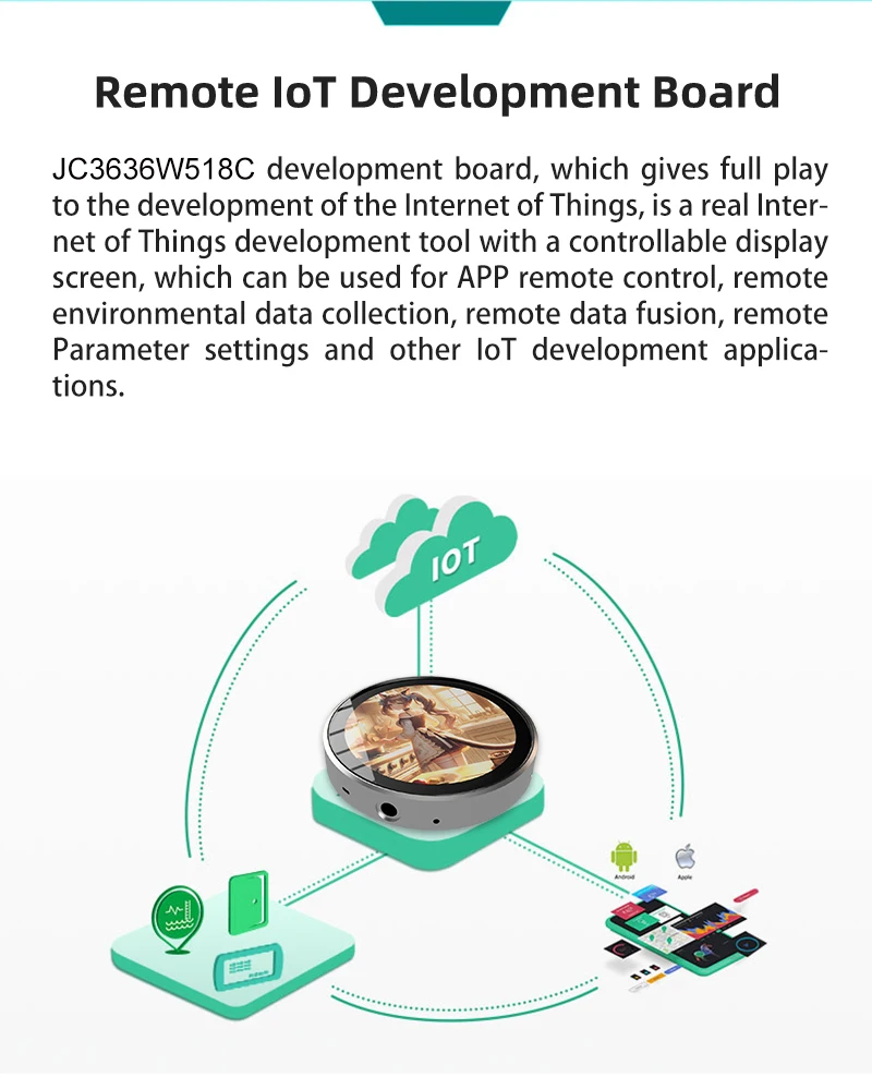 1W 360*360 RGB HMI LCD Touch Display Module With -20~70 Degree C Operating Temperature