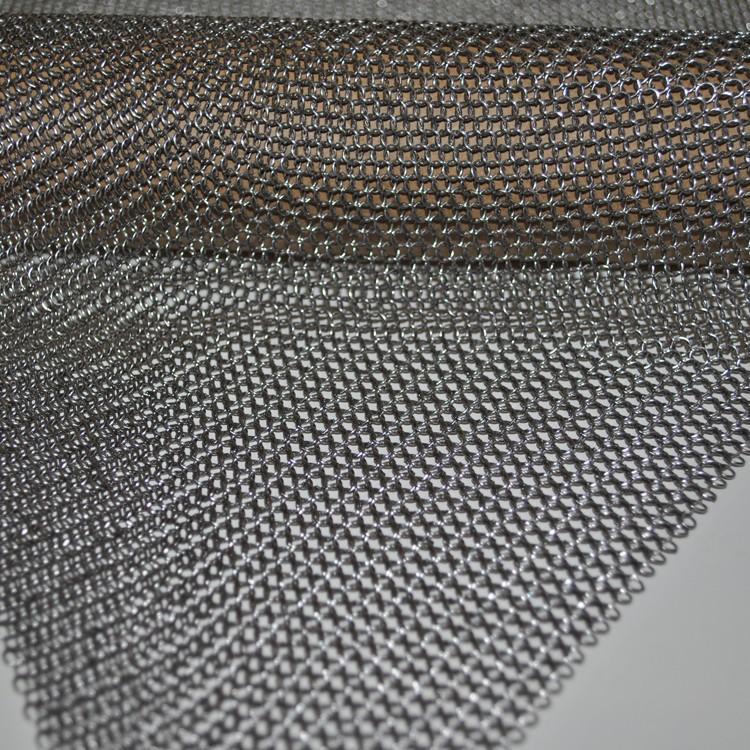 12m width Metal Mesh Ring Curtains 304 Stainless Steel Ring Mesh wearproof