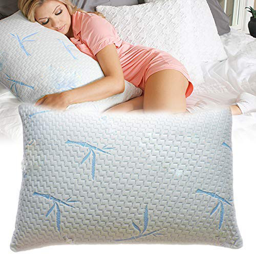 Orthopedic Cooling Soft Memory Foam Pillow , Adjustable Neck Support Travel Pillow