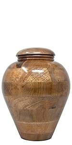 Large Wooden Urn