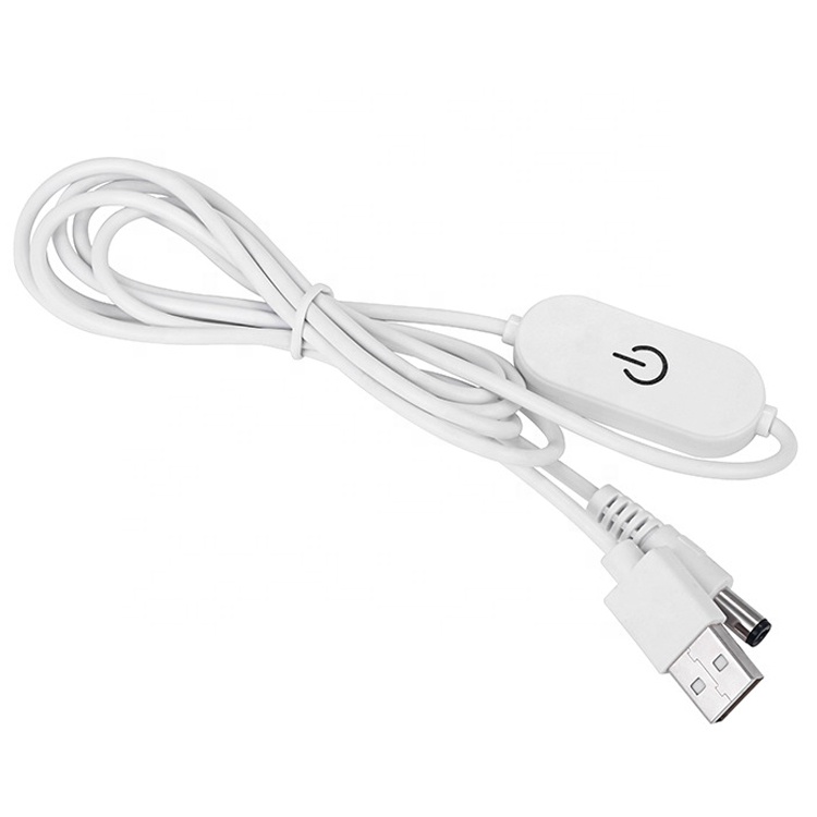 5V 2A USB TO dc 5.5*2.1mm adjustable switch remote cable led strip dimmer for lamp light