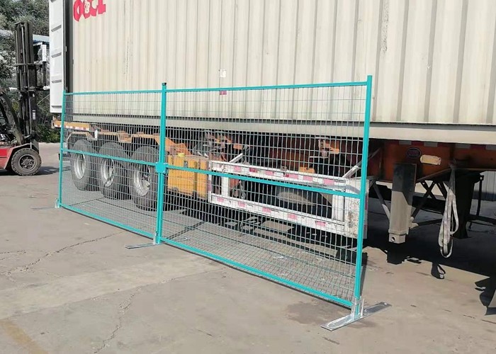 Popular Canada Temporary Yard Fence Color Customized Building Site Security Fencing