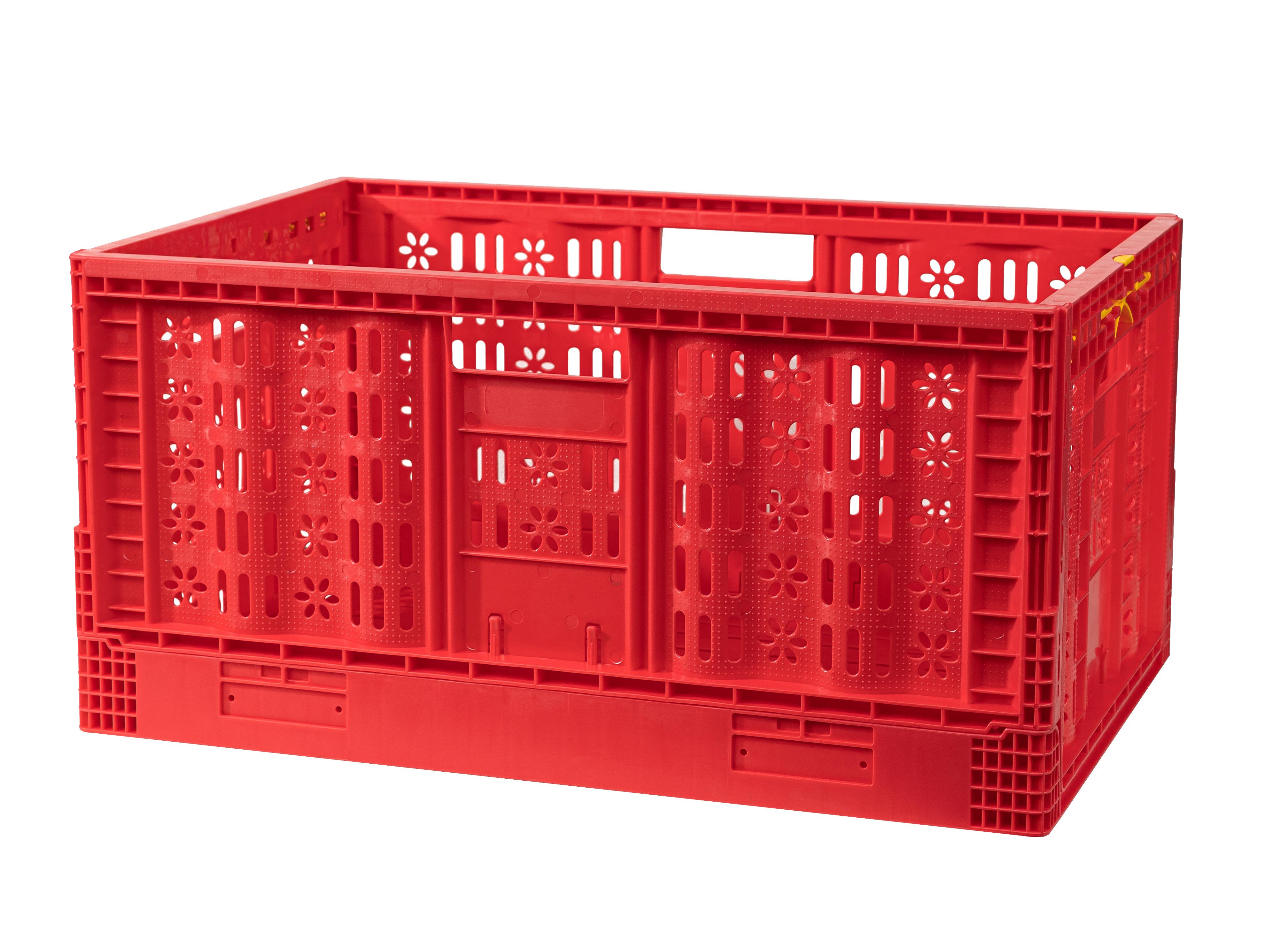 Customized Logo Foldable Toy Storage Basket Collapsible Mesh Crate for Easy Transport