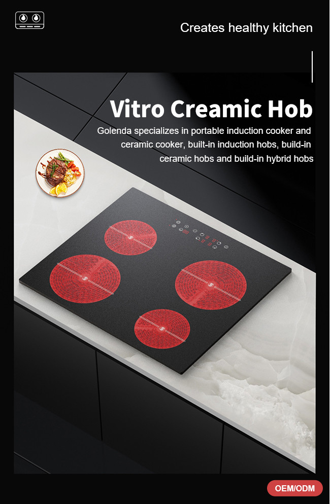 Bridge Zone Double Induction Hob 5500W Touch Control Hidden