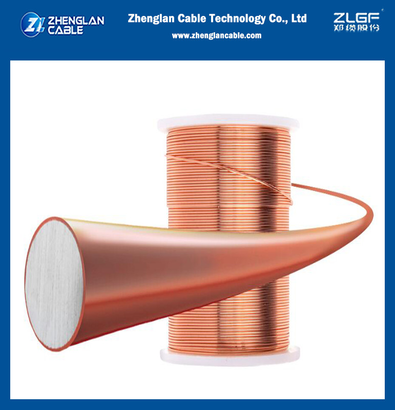 8mm Copper Clad Steel Wire Rod High Tensile Bare Copper Electrical Cable