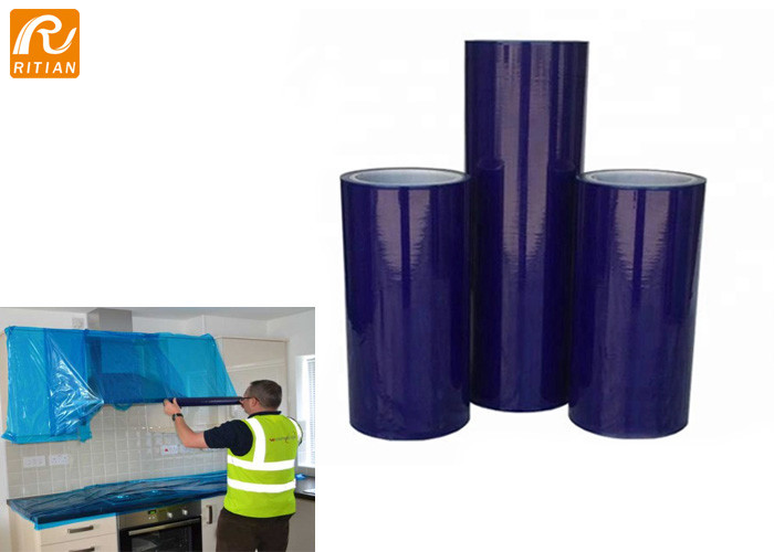 Scratch Resistant Marble Protection Film PE Material 30 - 80 Micron Thickness