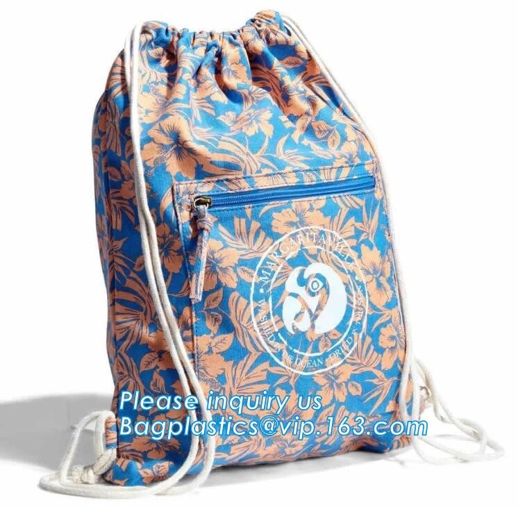 Promotion Custom Eco Friendly Sublimation Polyester Folding Shopping Bag,Promotional Sports Gym Sack Polyester Drawstrin