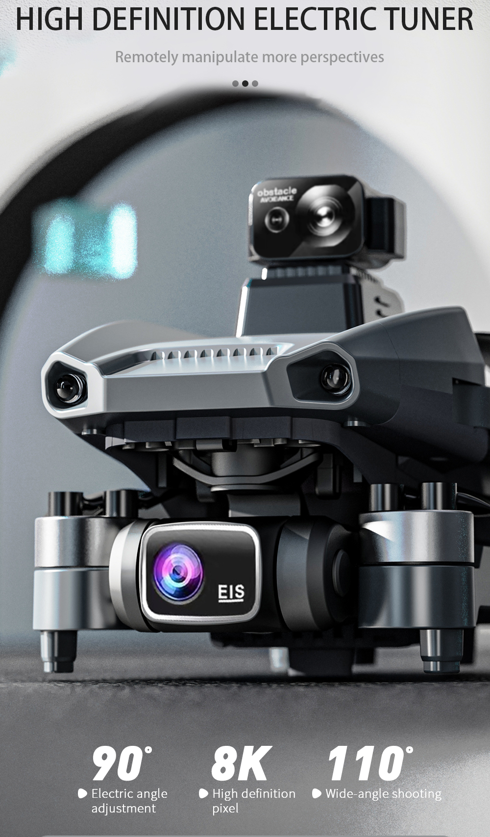 Ck19 Pro Camera Drone with 2550mAh Battery and 180min Charging Time Mini Size Sale On Drones Fpv Drone