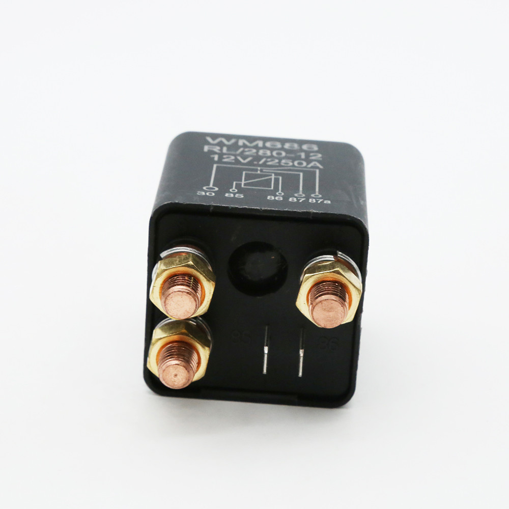 12V 24V 250A Continuous Type High Power Motorcycle Battery Control Switch Terminal Automotive Starter Relay Socket Car Relay