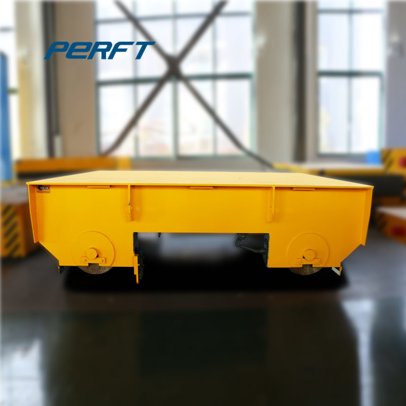 Cable Drum Power Electric Steel 30ton Coil Transfer Trolley In Railway Transportation
