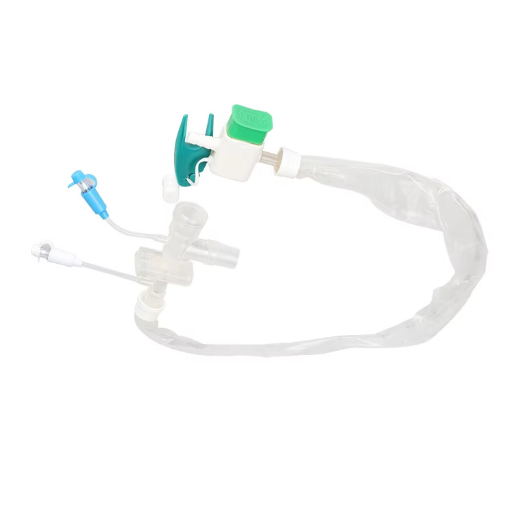 Medical Y Type Closed Suction Catheter 24/72 Hours Closed Suction System with Graded Color Tube
