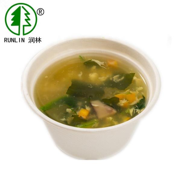LFGB Pulp Molding Biodegradable Sugarcane Bagasse Bowl Heat Resistant Disposable