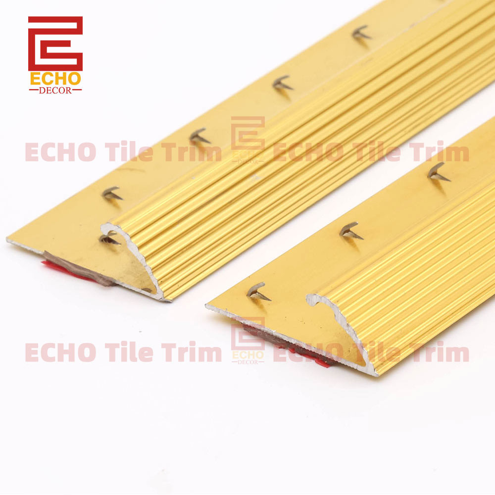 Adhesive Floor Carpet Trim Metal Gold Carpet Edge Trim Molding