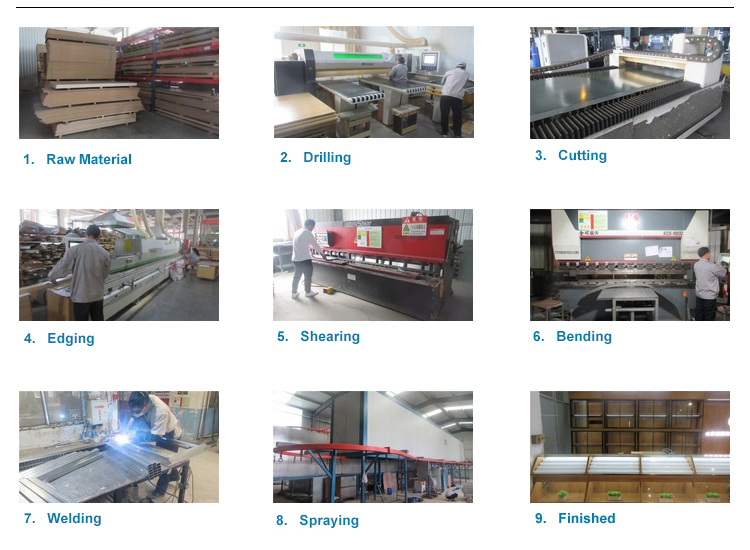 Supermarkets Air Conditioner Display Stand Metal Electrical Customized Display Stands