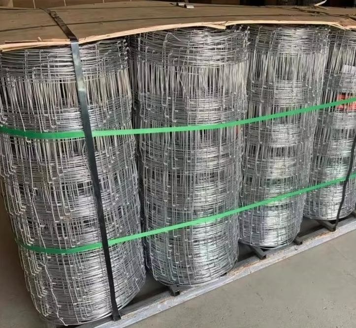 Galvanized Cattle Field Metal Fence Hinge Joint Woven Animal Farm Iron Wire Fencing