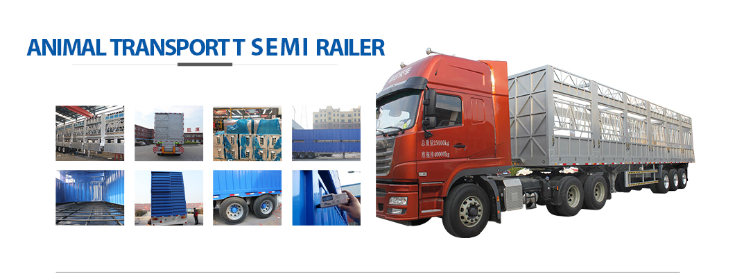 Logistics Fence Semi Trailer for Bulk Cargo and Livestock Transportation in Warehouse
