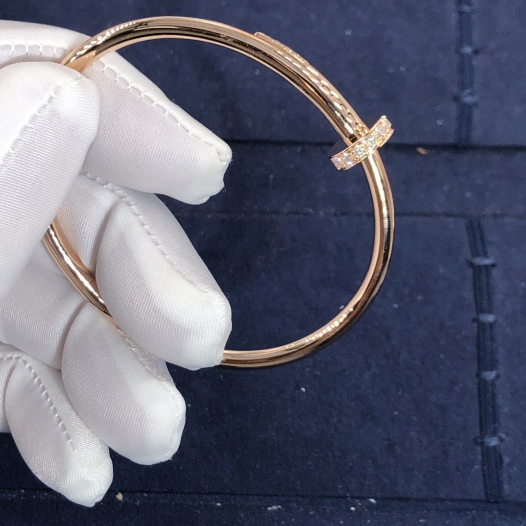 Elegant Car Tier 18k GoldJuste Un Clou Bracelet Natural Diamonds Real Gold Real Diamonds