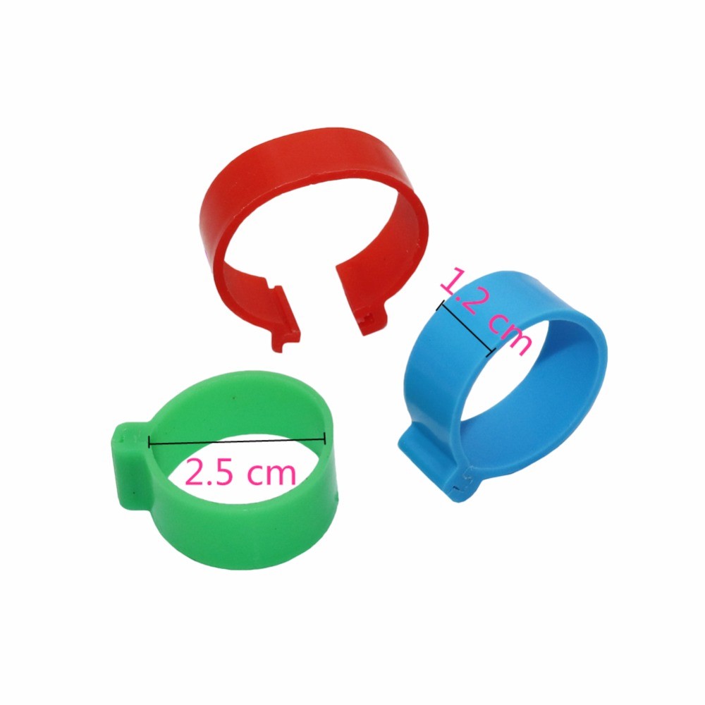 Customized Size Animal Poultry Leg Rings For Farm Animal Tracking Management