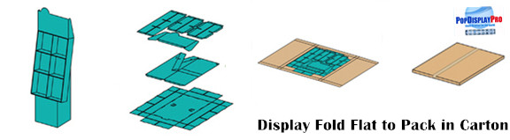 350gsm CCNB Cardboard Counter Display 6 Dividers Disney Girls For Socks