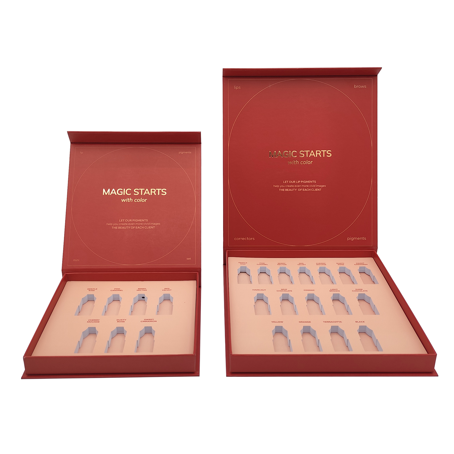 Color Printing Rigid Flip Cover Gift Box With Tissue Paper Skincare Packaging Boxes