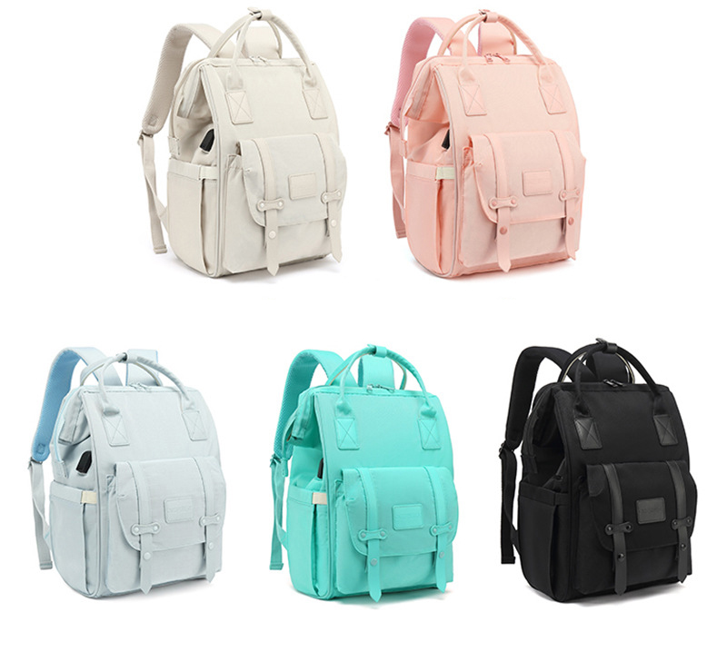 Thermal Insulation Nylon Travel Changing Bag With USB Charging Port 35L