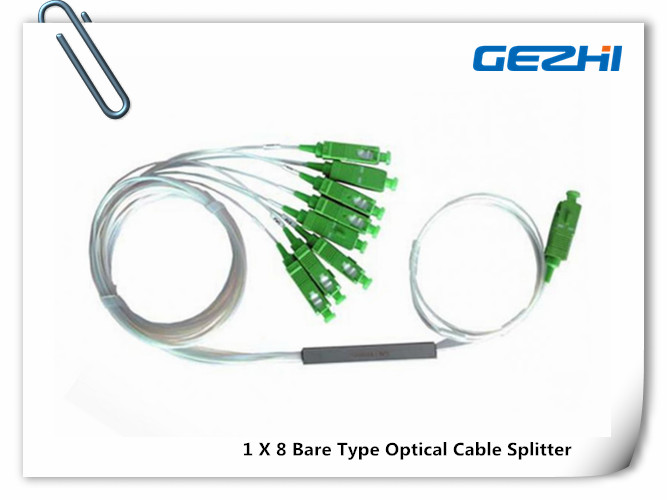 1 X 8 Bare fiber type fiber optic PLC splitter