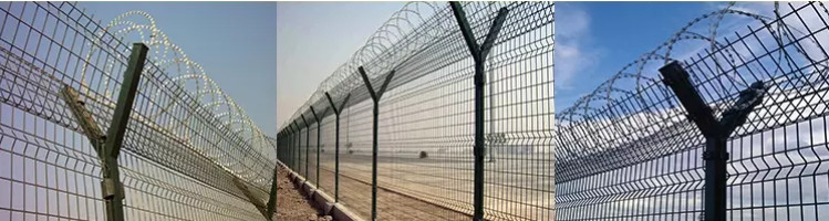 ISO-2001 Galvanized Black 6 Ft Welded Wire Fencing For Yardgard