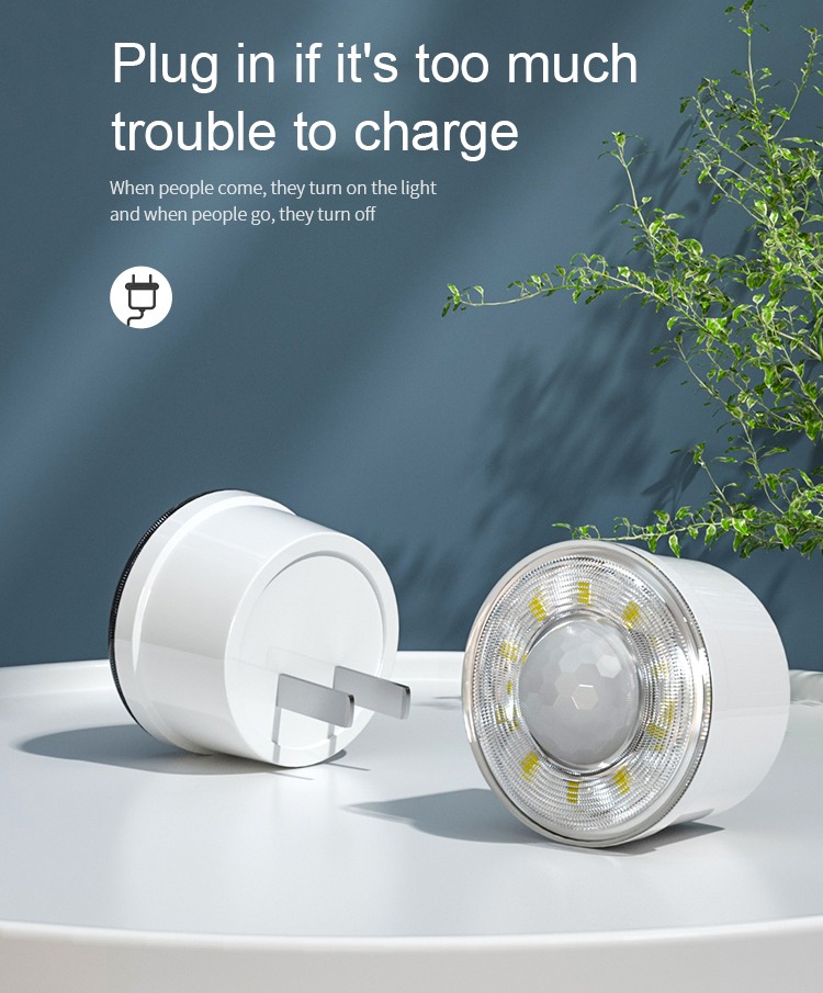 Intelligent Human Body Sensing Light Control Socket Plug for Aisle Stairway and Toilet
