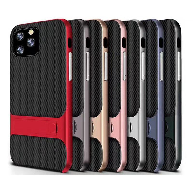 Foldable Finger Grip Phone Case High Clear Shock Absorption Dual Layer