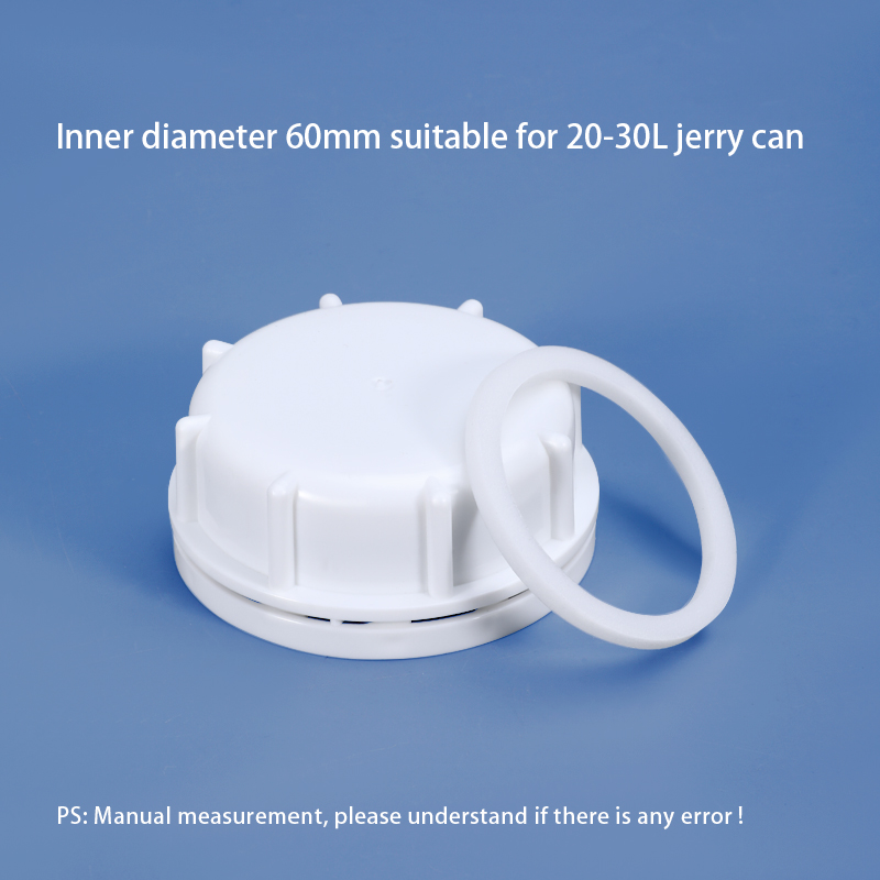 Professional IBC 60mm Plastic Lid Dust Cover With HDPE Gasket For 20-30L Jerry Can Made