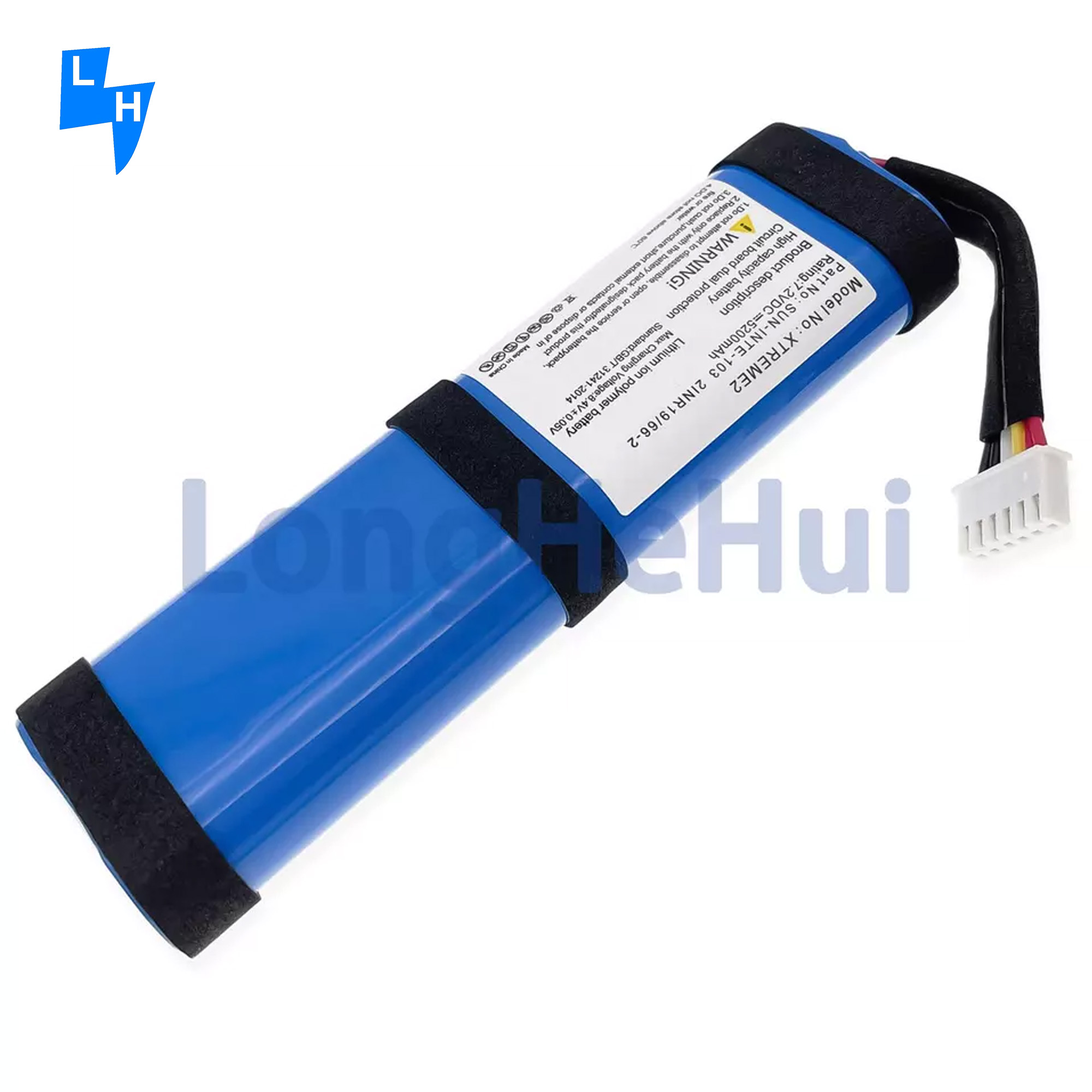Long Lasting 7.2V 5200mah Battery for JBL-Xtreme Speaker 2INR19/66-2 SUN-INTE-103