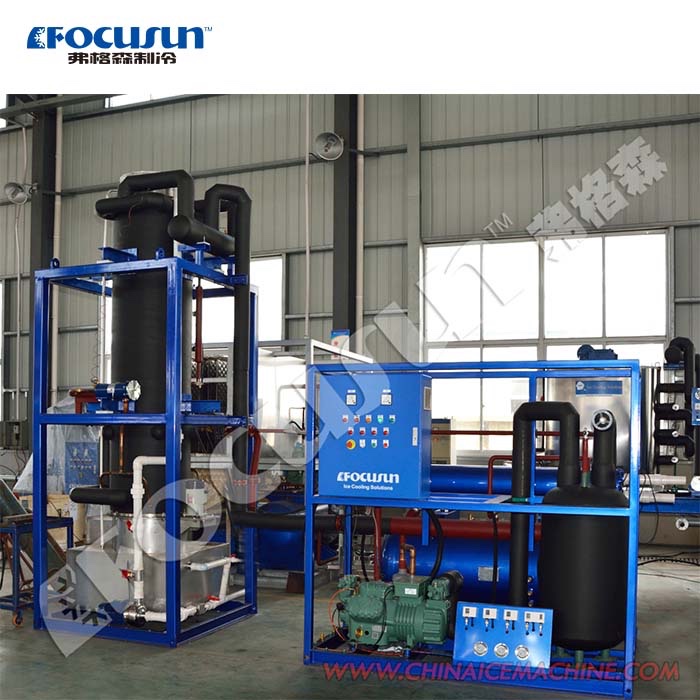 Large Capacity Focusun Tube Ice Machine with Superior Efficiency and Bitzer Compressor