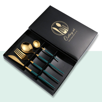 LFGB 16*25*3.5cm 4 Piece Flatware Set Travel Knife Fork Spoon Chopsticks Set