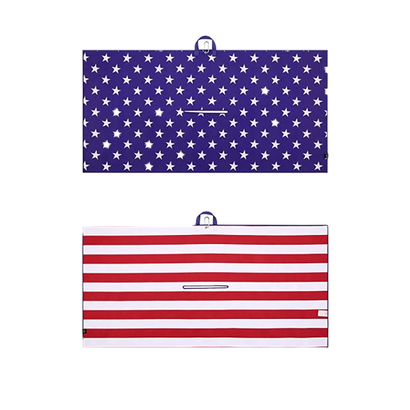 High Quality Custom Different Shape Microfiber Waffle Magnetic Golf Towels Magnet for Golf