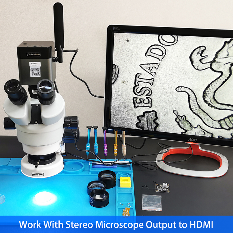 OPTO-EDU A59.4972 12.0M 8K 5G WIFI Camera Microscope Hdmi