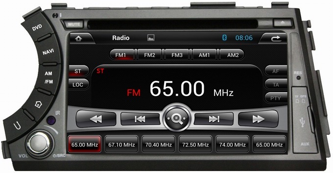 Ouchuangbo Android 4.2 DVD GPS Navi 3G Wifi Bluetooth TV Radio Stereo Ssangyong Actyon Sports 2005-2013 OCB-7066C