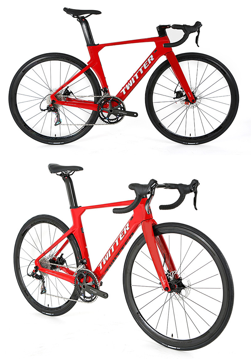 TWITTER RETROSPEC 22S Carbon Fibre Bicycle 9.1kg With Carbon Inner Cables Handlebar