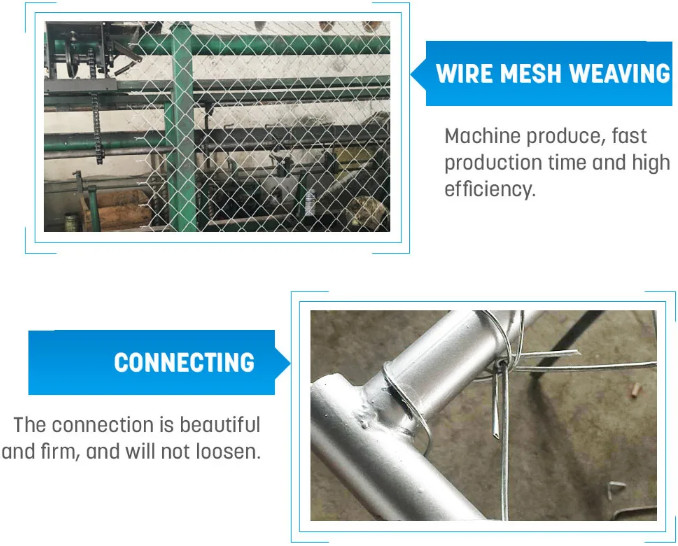 OHSAS 6 Foot 9 Gauge Chain Link Fence Cyclone Wire Fence