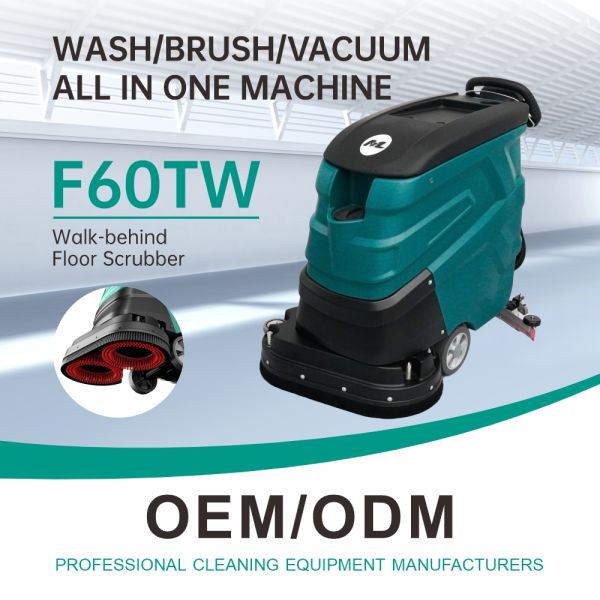 Commercial Advanced Walk Behind Floor Scrubber Automatic 220V