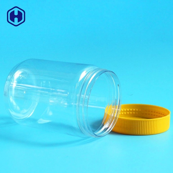 BPA Free Plastic Food Storage Jars 480ml 16oz Non Toxic Recyclable