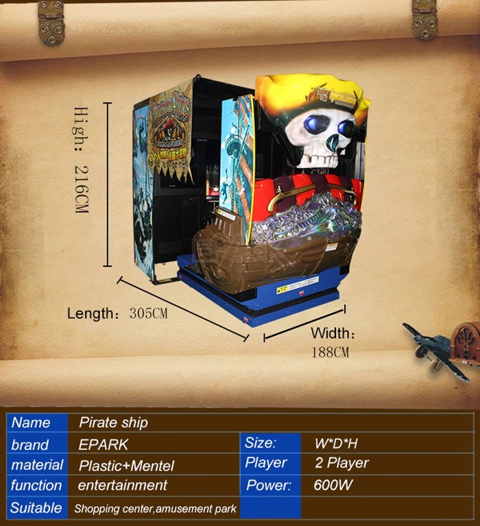 Deadstorm Pirates Theater Shooting Arcade Machines With Driving Game