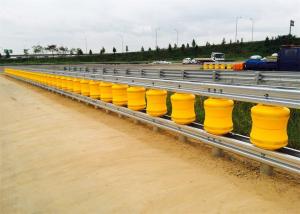 Buy cheap Traffic Safety Eva Buckets Rolling Guardrail Road Roller Barrier Anti Crash product