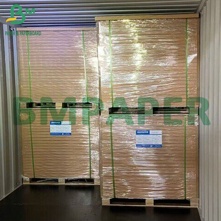 300g+18g PE Single Side Coated Greaseproof Unbleached Kraft Paper (6)