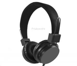 China HIFI sound true stereo wired earphone headphone headset with over ear ear cushion ear pads on sale