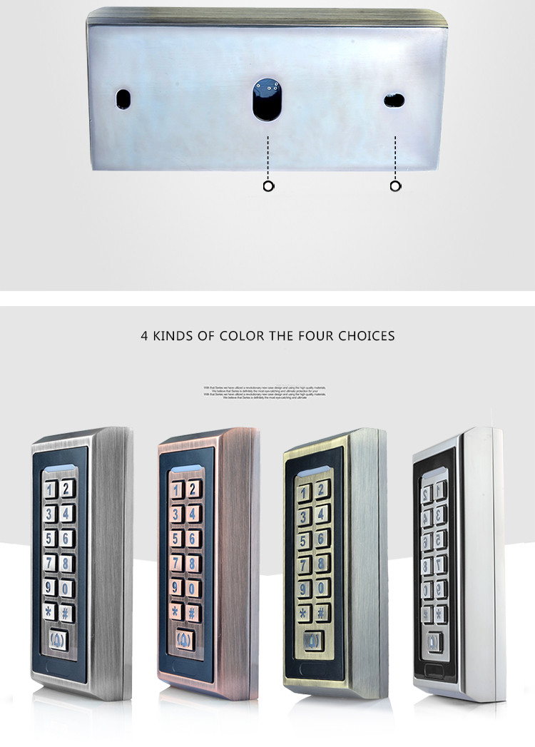 Metal Rfid Standalone Door Access Control System 2000 Users Easy Installation