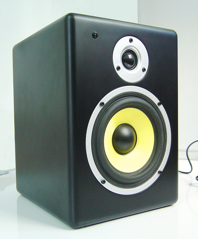 Hi Res Audio Active Monitor Speaker Powered HiFi Bookshelf Loudspeakers With Rear Port