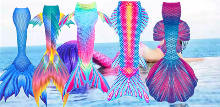 Fashionable Premium Mermaid Tails For Swimming With Monofin For Children